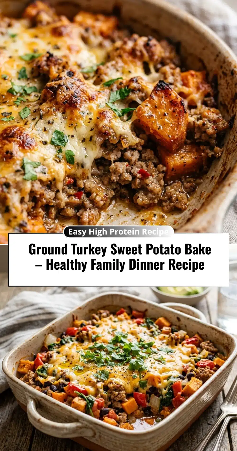 Ground Turkey Sweet Potato Bake – Healthy Family Dinner Recipe