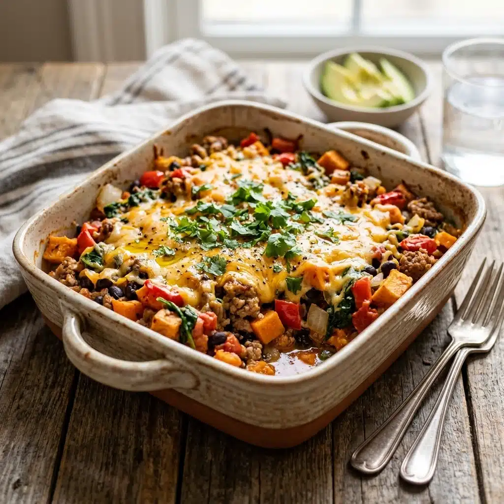Ground Turkey Sweet Potato Bake – Healthy Family Dinner Recipe