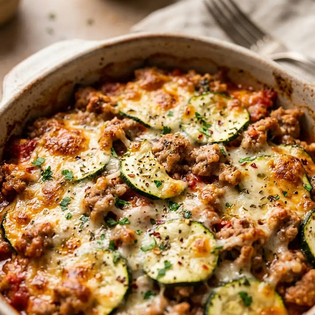 Ground Turkey Zucchini Casserole