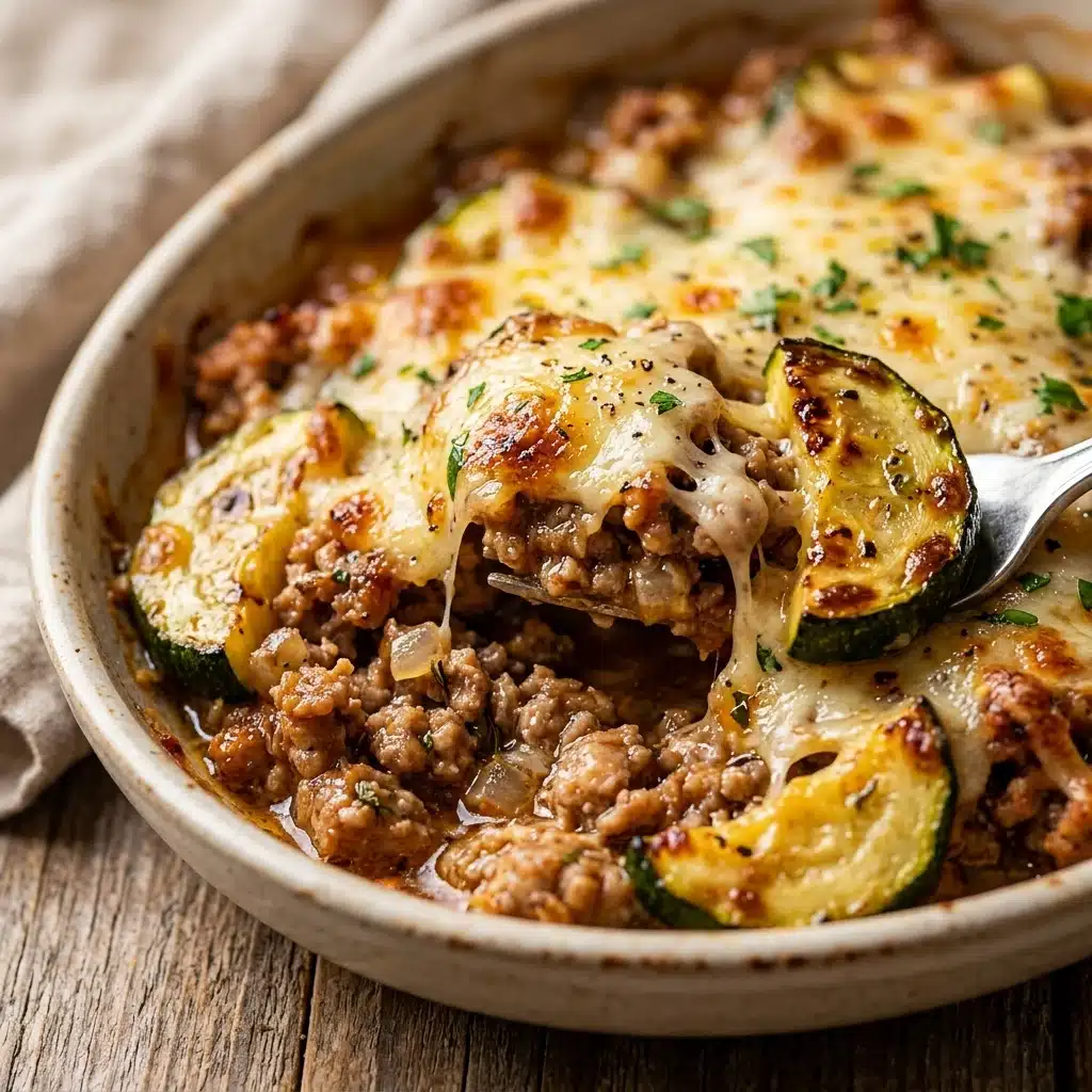 Ground Turkey Zucchini Casserole