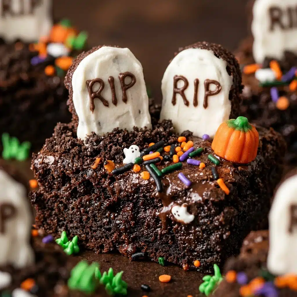 Halloween Brownies Graveyard