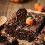Halloween Brownies Graveyard