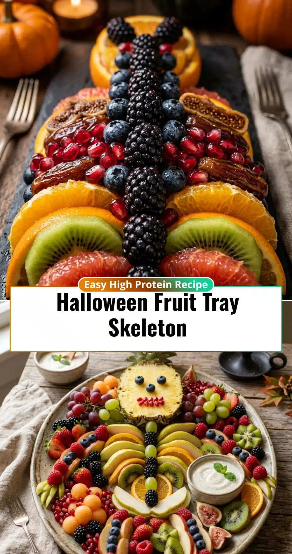 Halloween Fruit Tray Skeleton