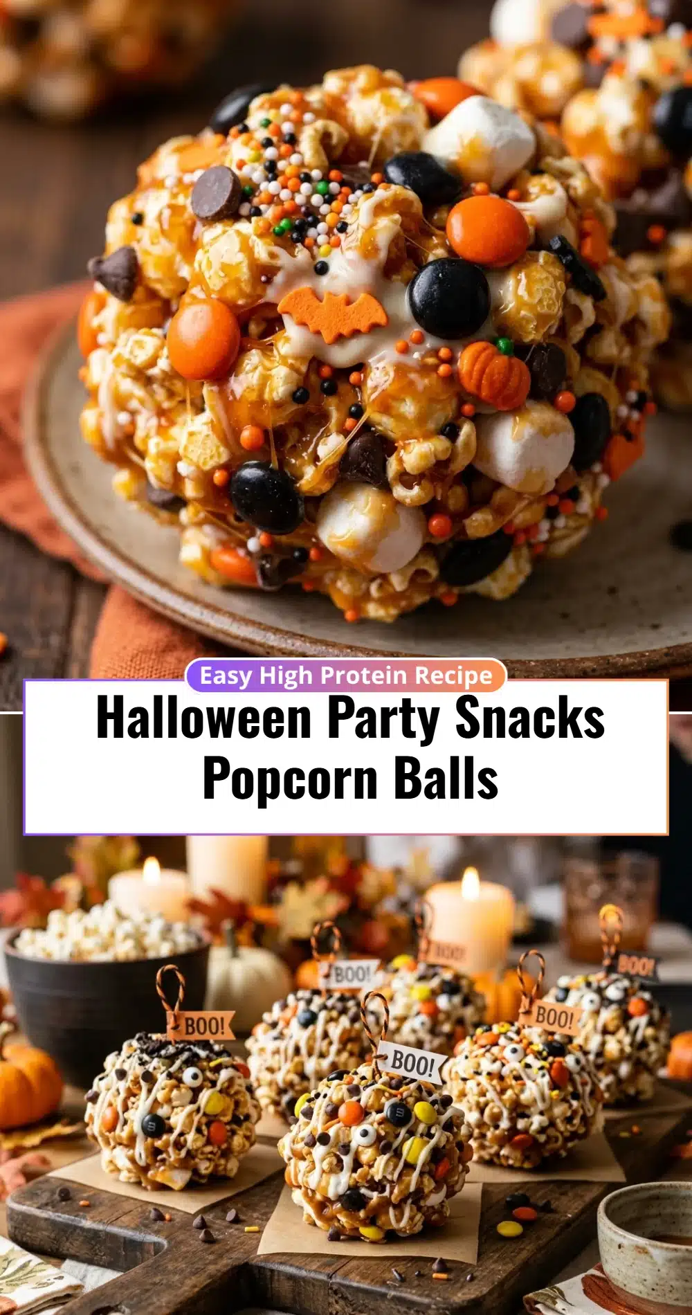 Halloween Party Snacks Popcorn Balls