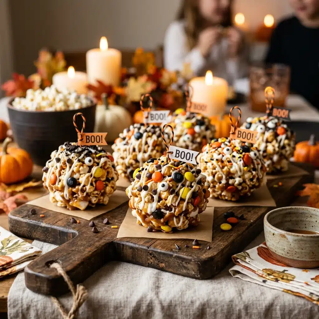 Halloween Party Snacks Popcorn Balls