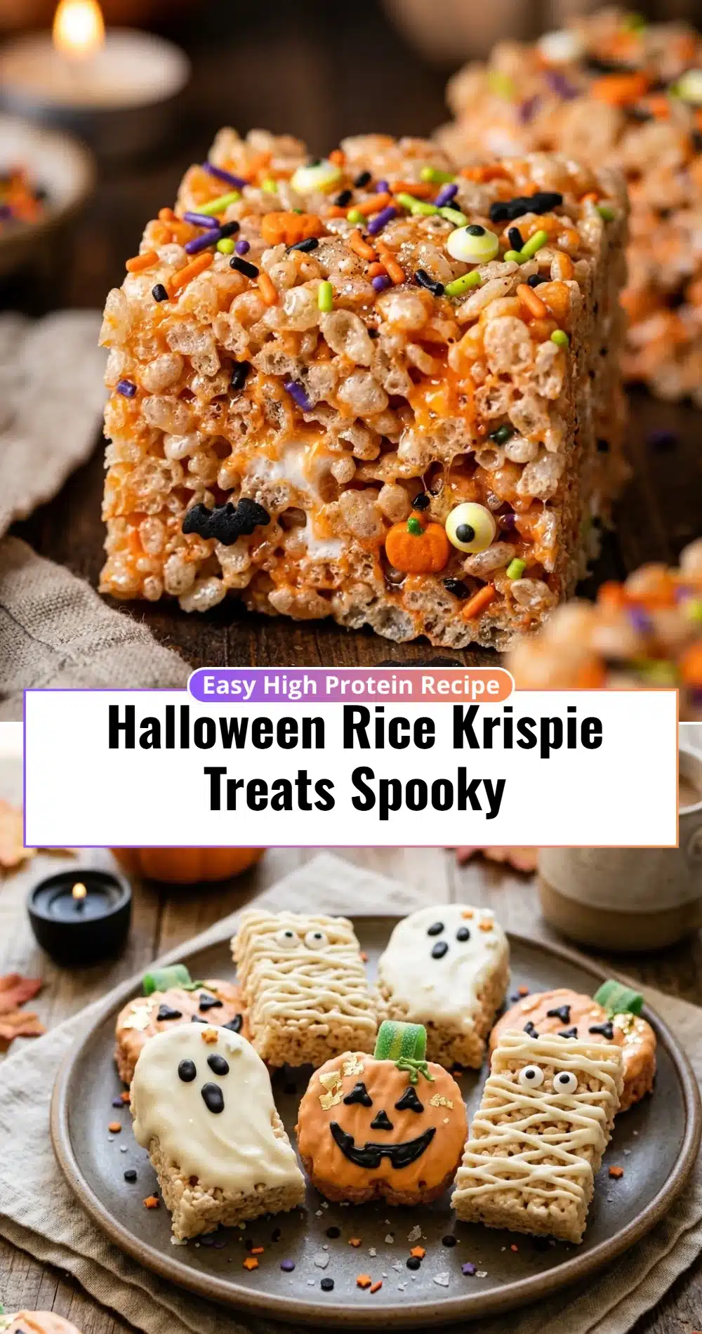Halloween Rice Krispie Treats Spooky