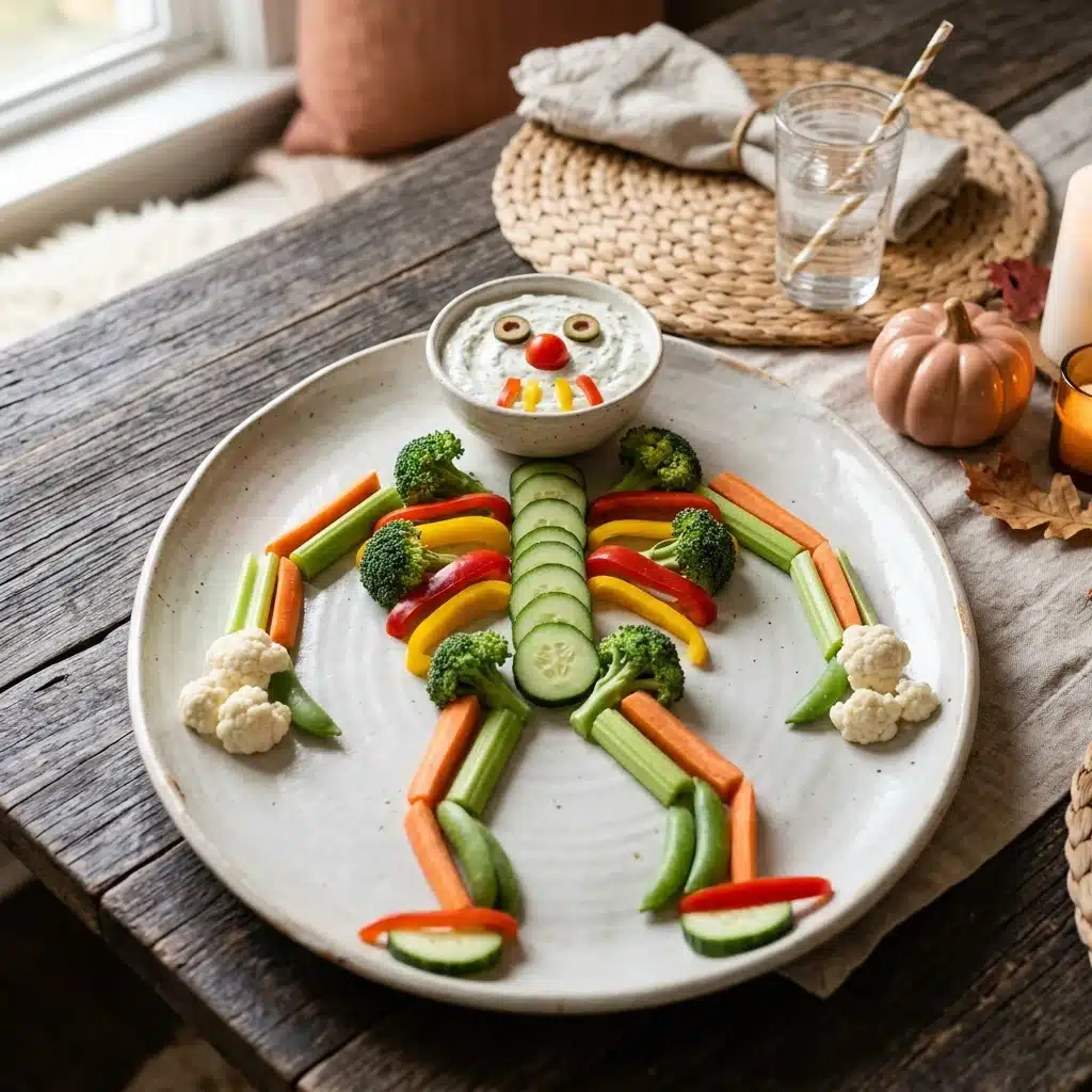 Halloween Veggie Tray Skeleton