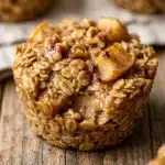 High Protein Apple Cinnamon Baked Oatmeal Cups