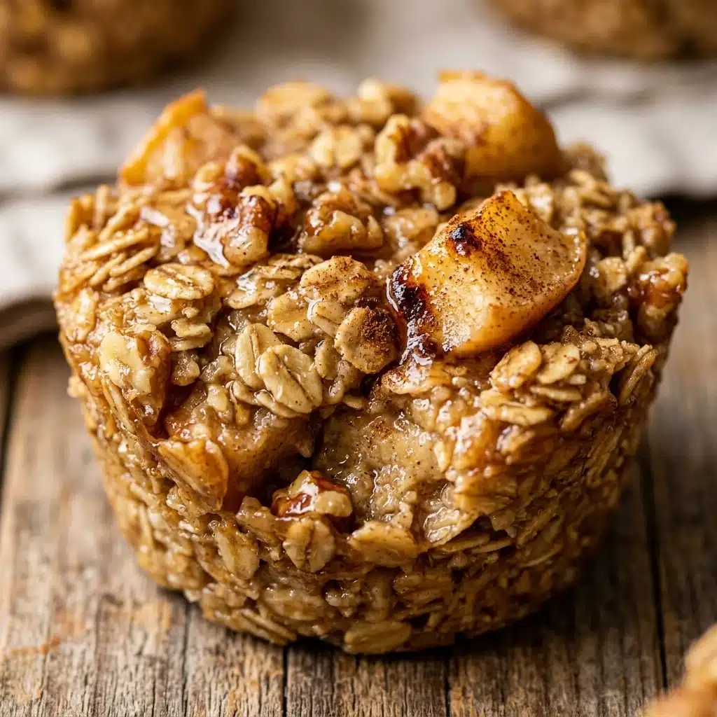High Protein Apple Cinnamon Baked Oatmeal Cups