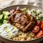 High Protein Chicken Gyro Bowls – Healthy Mediterranean Lunch