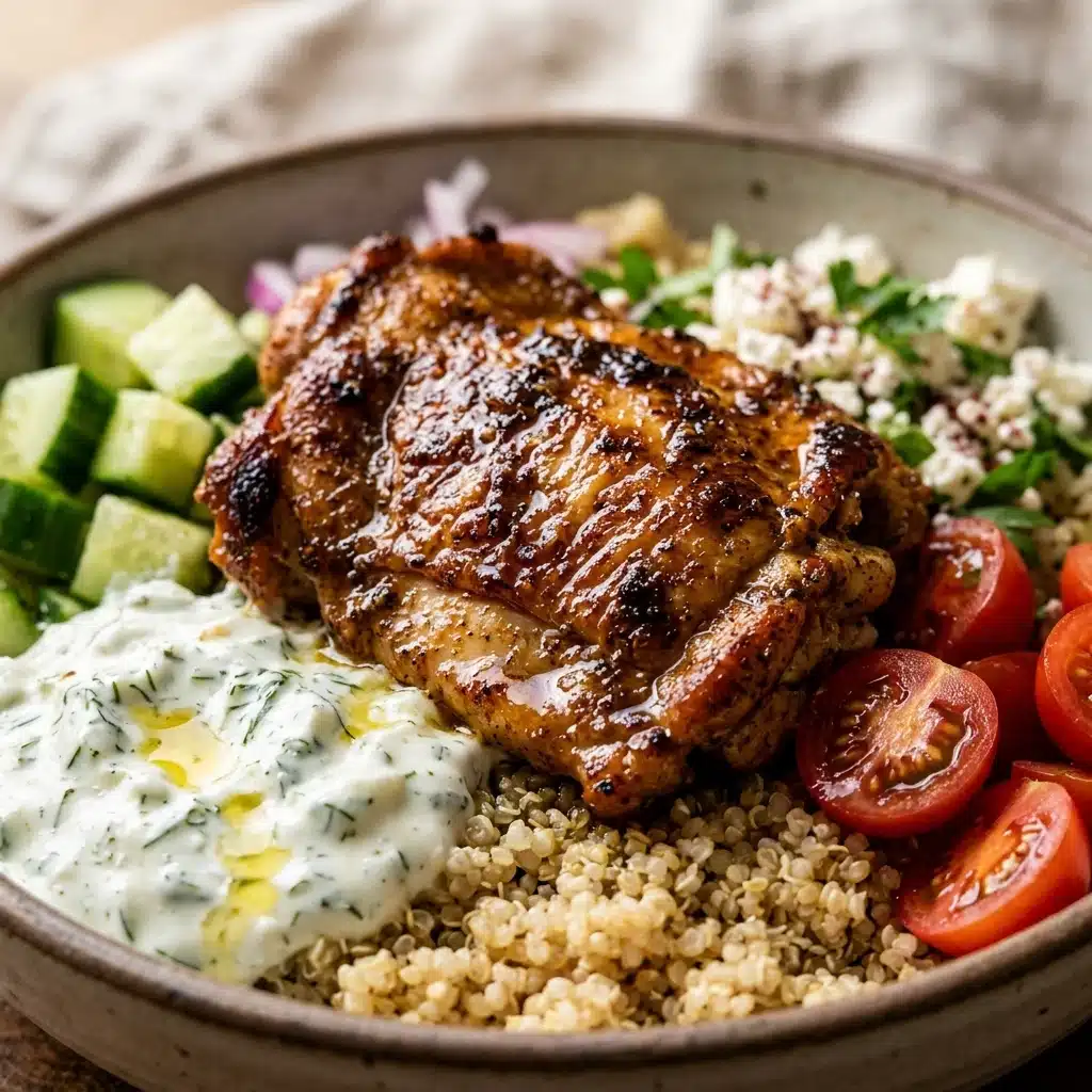 High Protein Chicken Gyro Bowls – Healthy Mediterranean Lunch