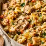 High Protein Chicken Pot Pie Casserole