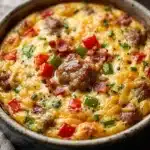 High Protein Christmas Breakfast Egg Casserole