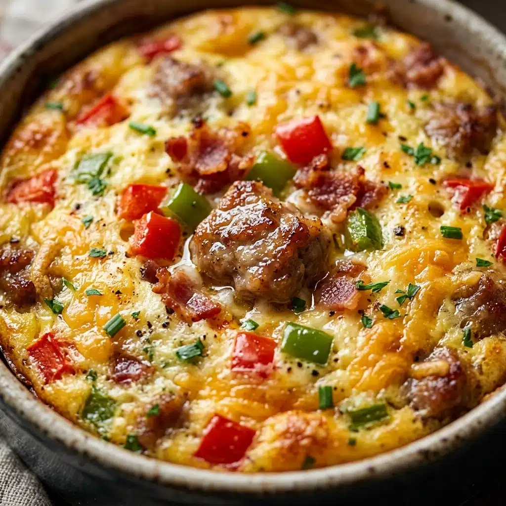 High Protein Christmas Breakfast Egg Casserole