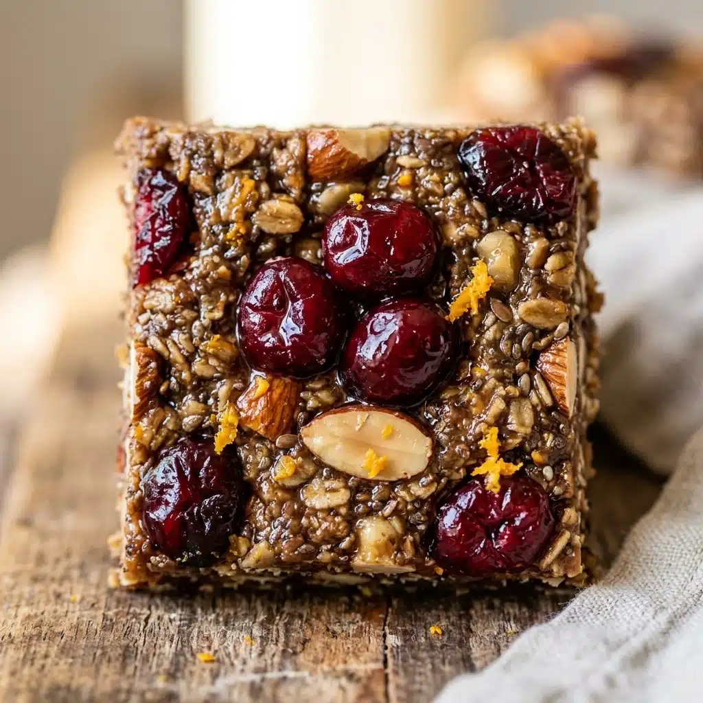 High Protein Cranberry Orange Protein Bars