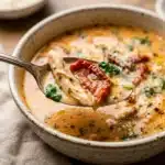 High Protein Creamy Tuscan Chicken Soup