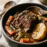 High Protein Crockpot Beef Stew for Family Dinner