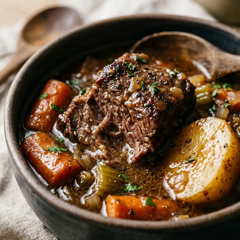 High Protein Crockpot Beef Stew for Family Dinner