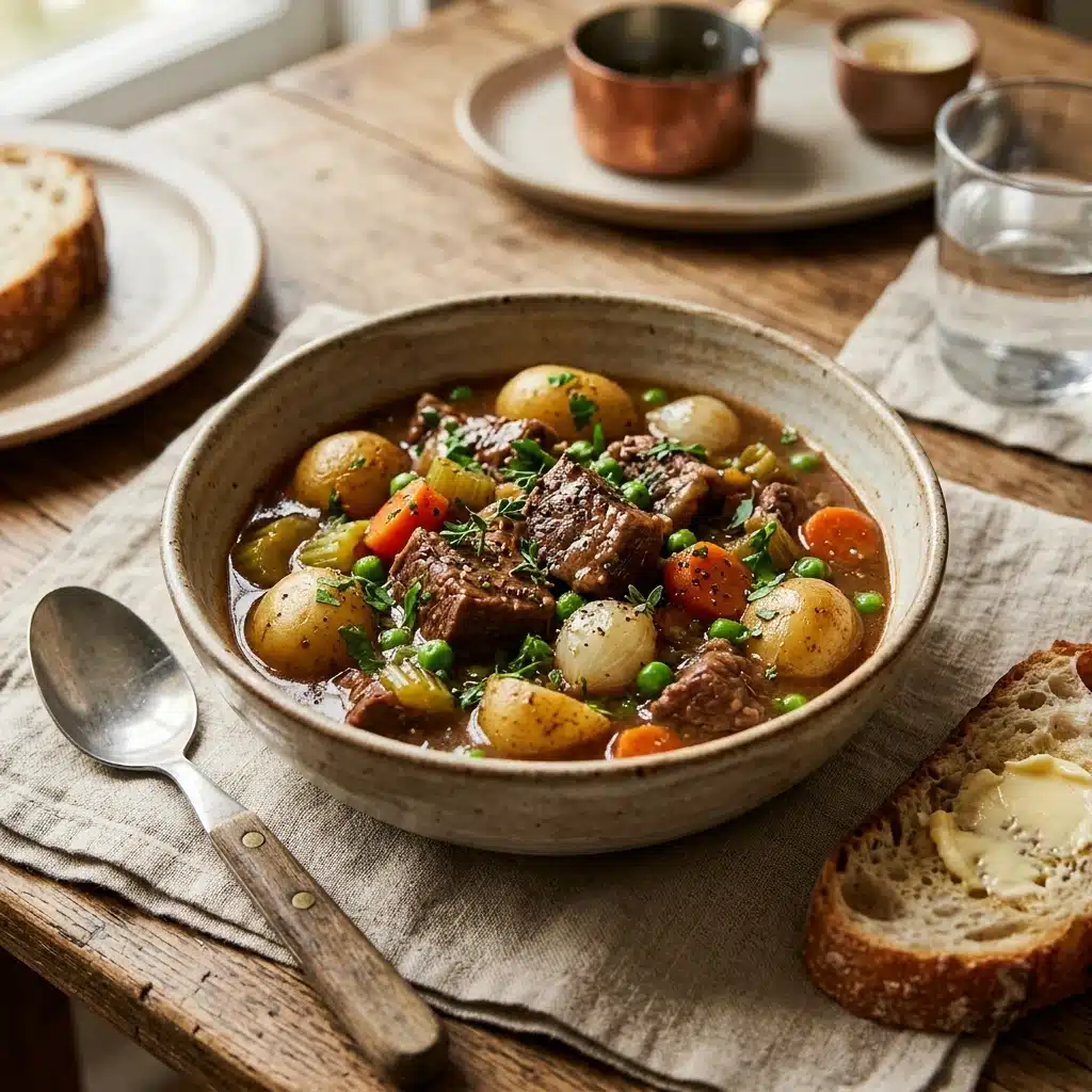 High Protein Crockpot Beef Stew for Family Dinner