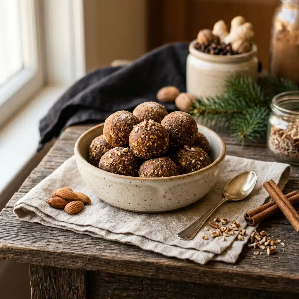 High Protein Gingerbread Protein Balls