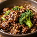 High Protein Honey Garlic Ground Beef And Broccoli Recipe