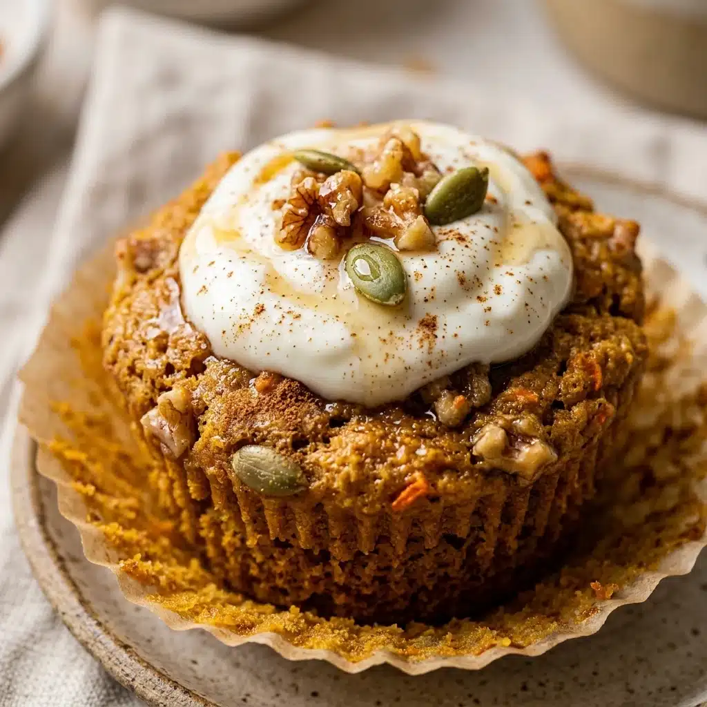 High Protein Pumpkin Muffins with Greek Yogurt