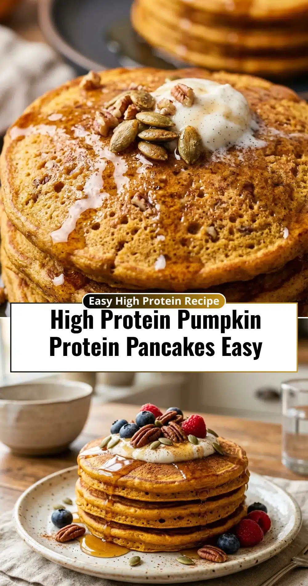 High Protein Pumpkin Protein Pancakes Easy