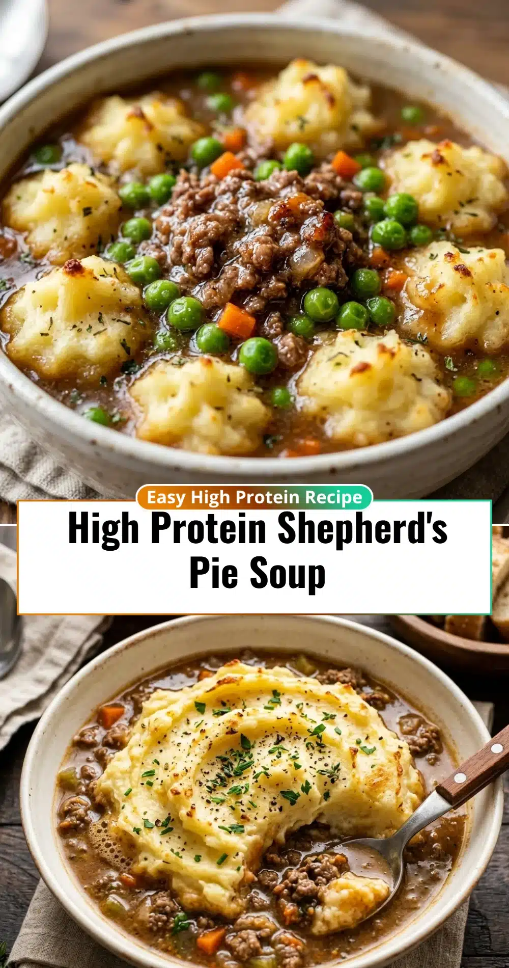 High Protein Shepherd's Pie Soup