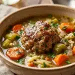 High Protein Turkey Meatball Soup