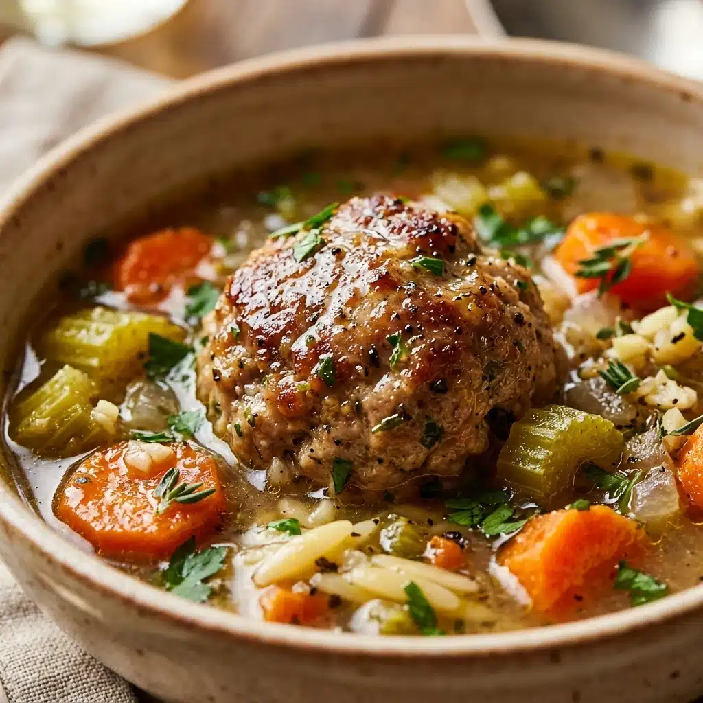 High Protein Turkey Meatball Soup