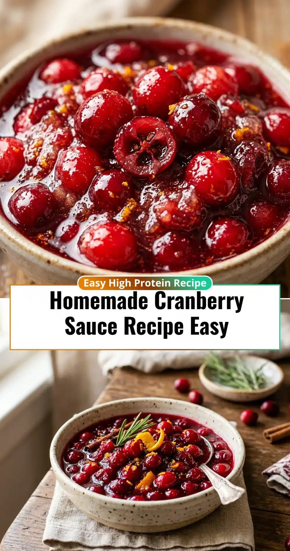 Homemade Cranberry Sauce Recipe Easy