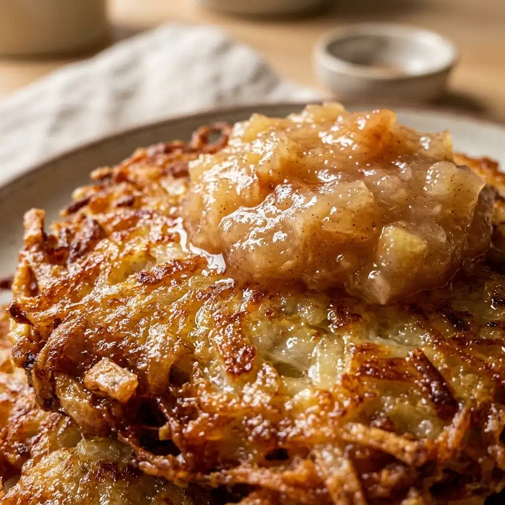 Homemade Latkes With Applesauce