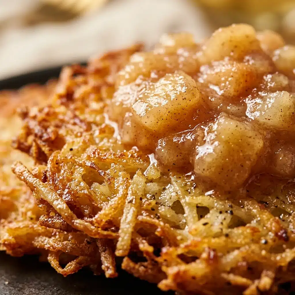 Homemade Latkes With Applesauce