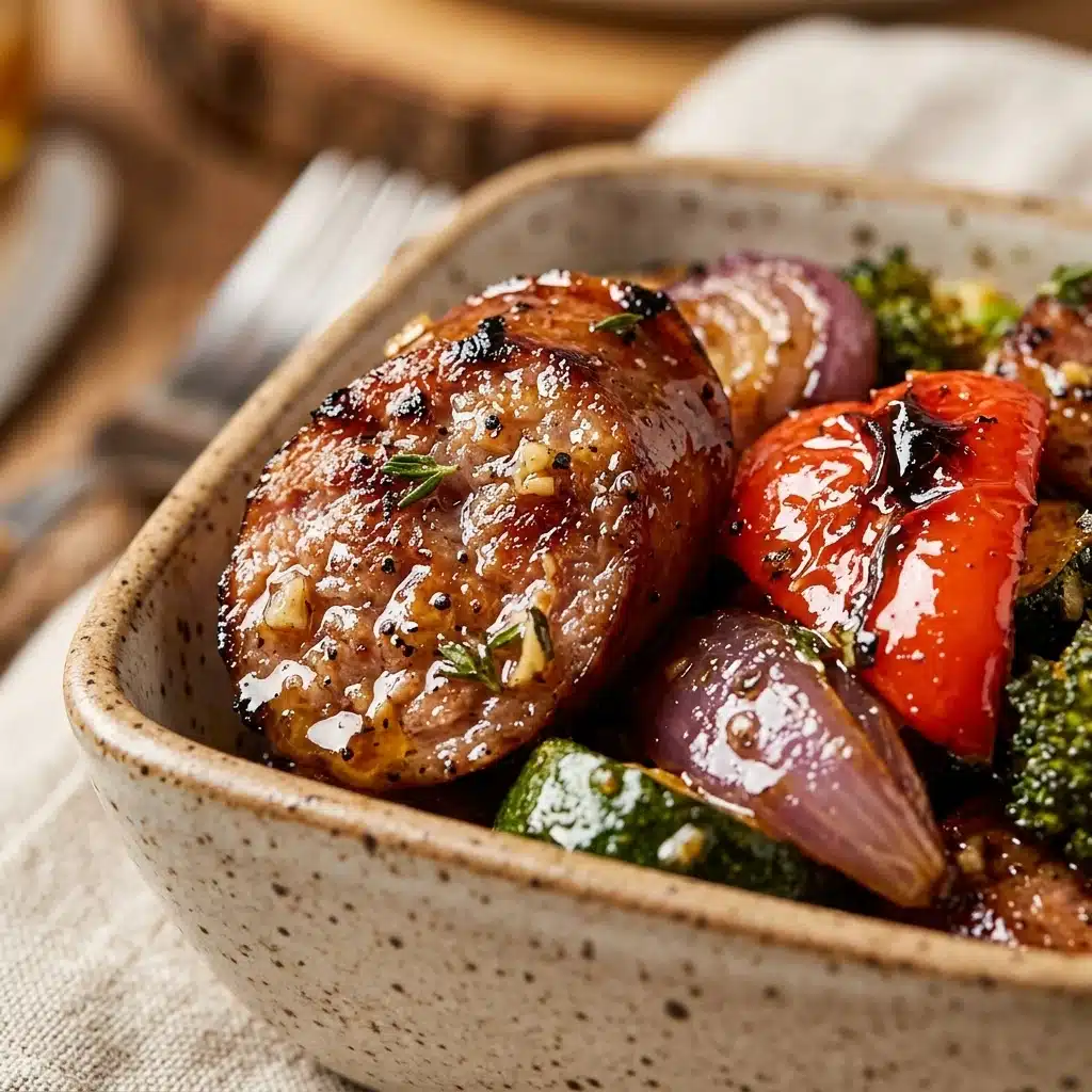 Honey Garlic Beef Sausage and Veggies