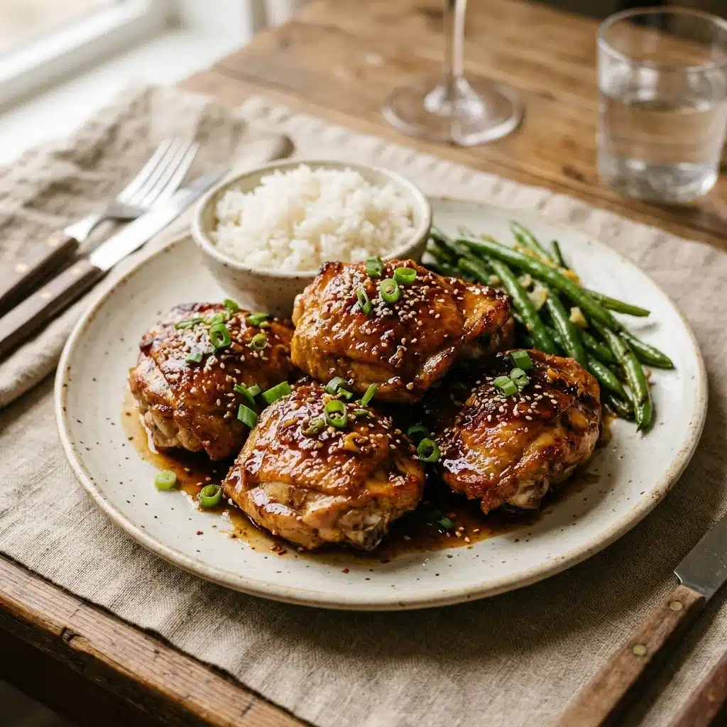 Honey Garlic Chicken Thighs – Easy Sweet and Savory Dinner