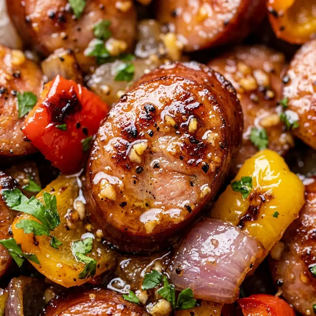 Honey Garlic Kielbasa and Veggies – Easy One Pan Dinner