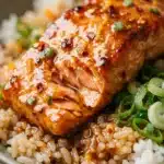 Honey Sriracha Salmon Bowls