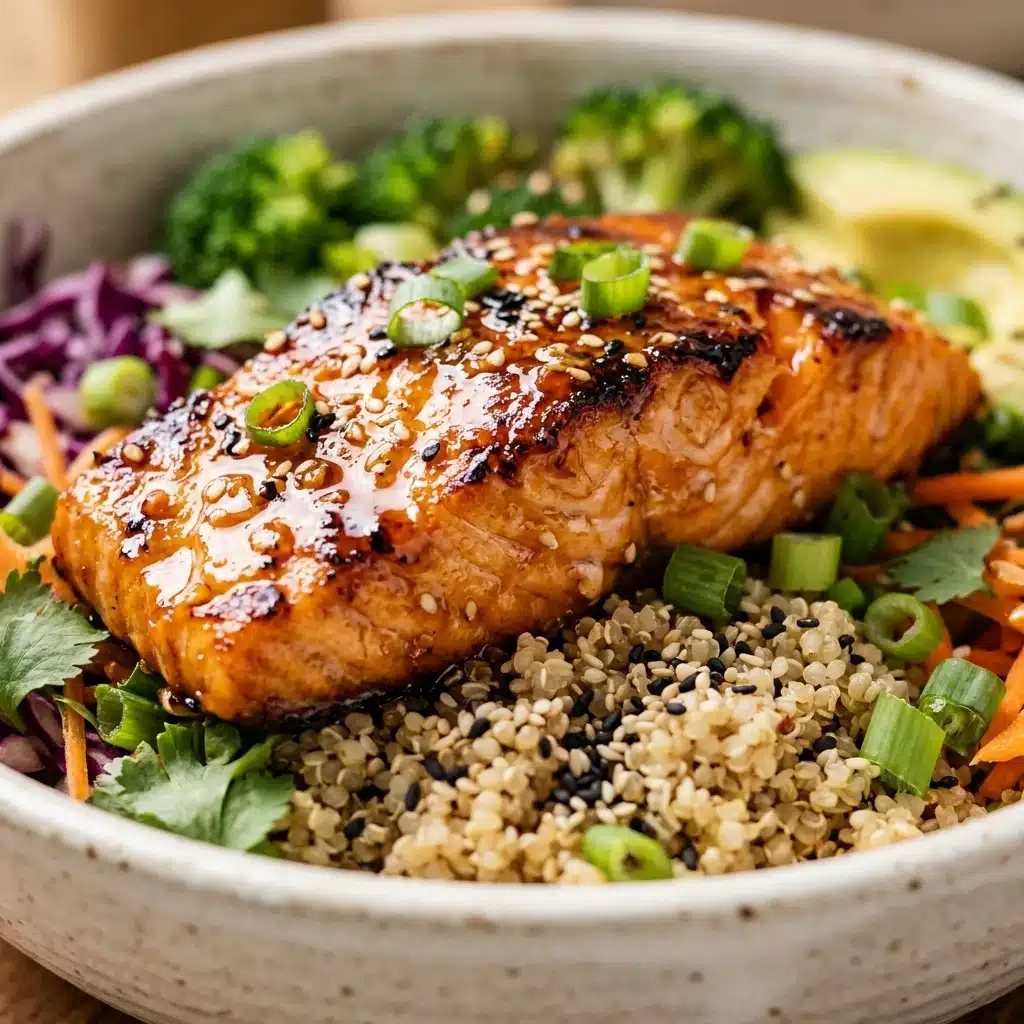 Honey Sriracha Salmon Bowls – Healthy Asian Dinner Recipe