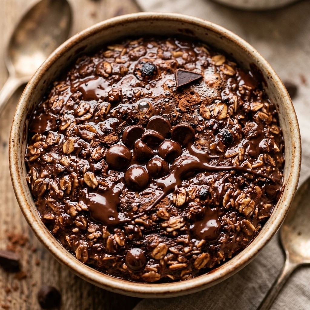 Hot Chocolate Baked Oatmeal