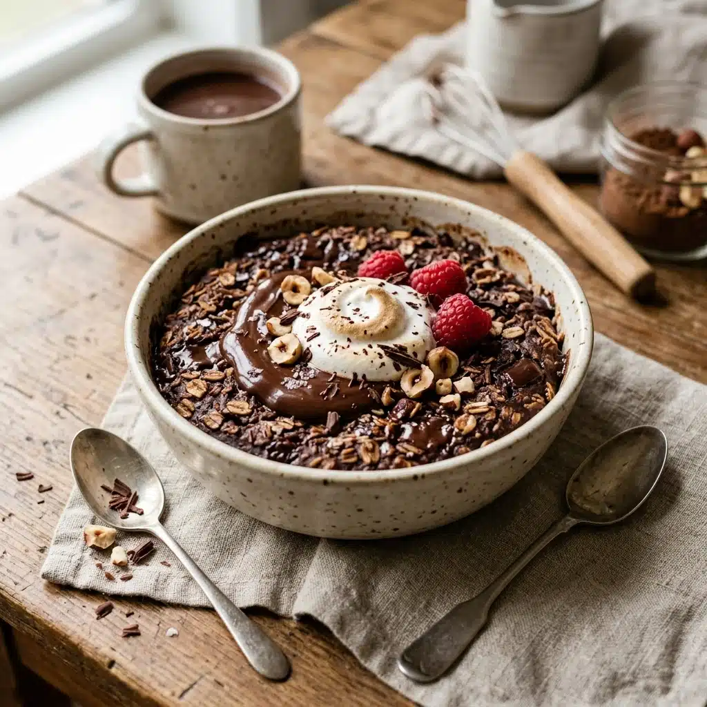 Hot Chocolate Baked Oatmeal