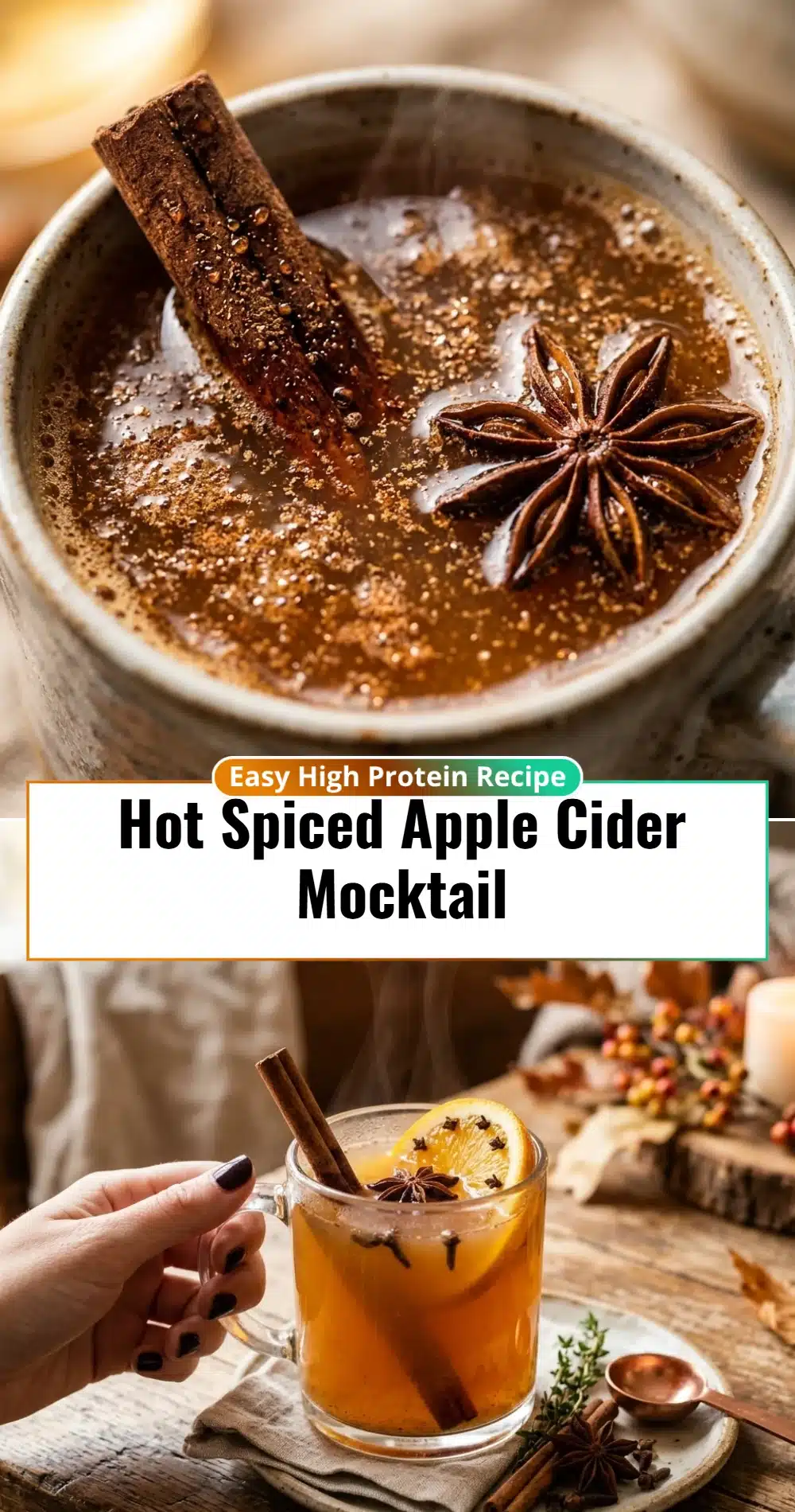Hot Spiced Apple Cider Mocktail