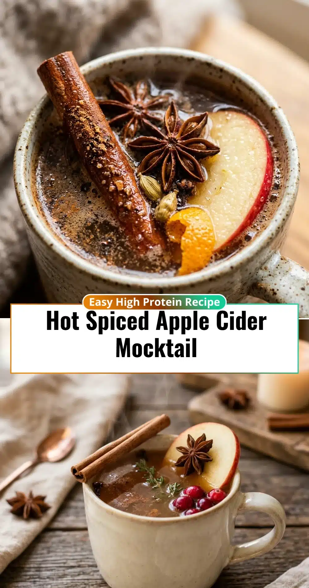 Hot Spiced Apple Cider Mocktail