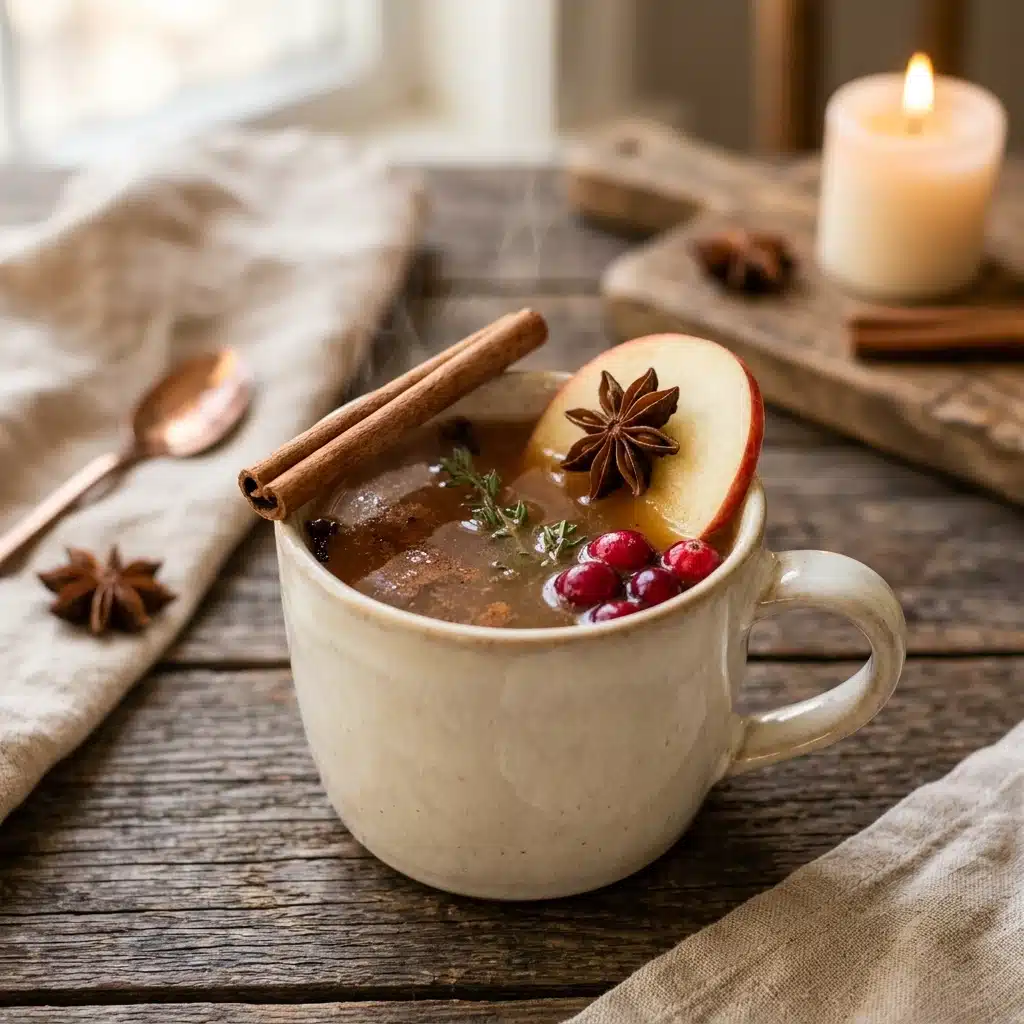 Hot Spiced Apple Cider Mocktail