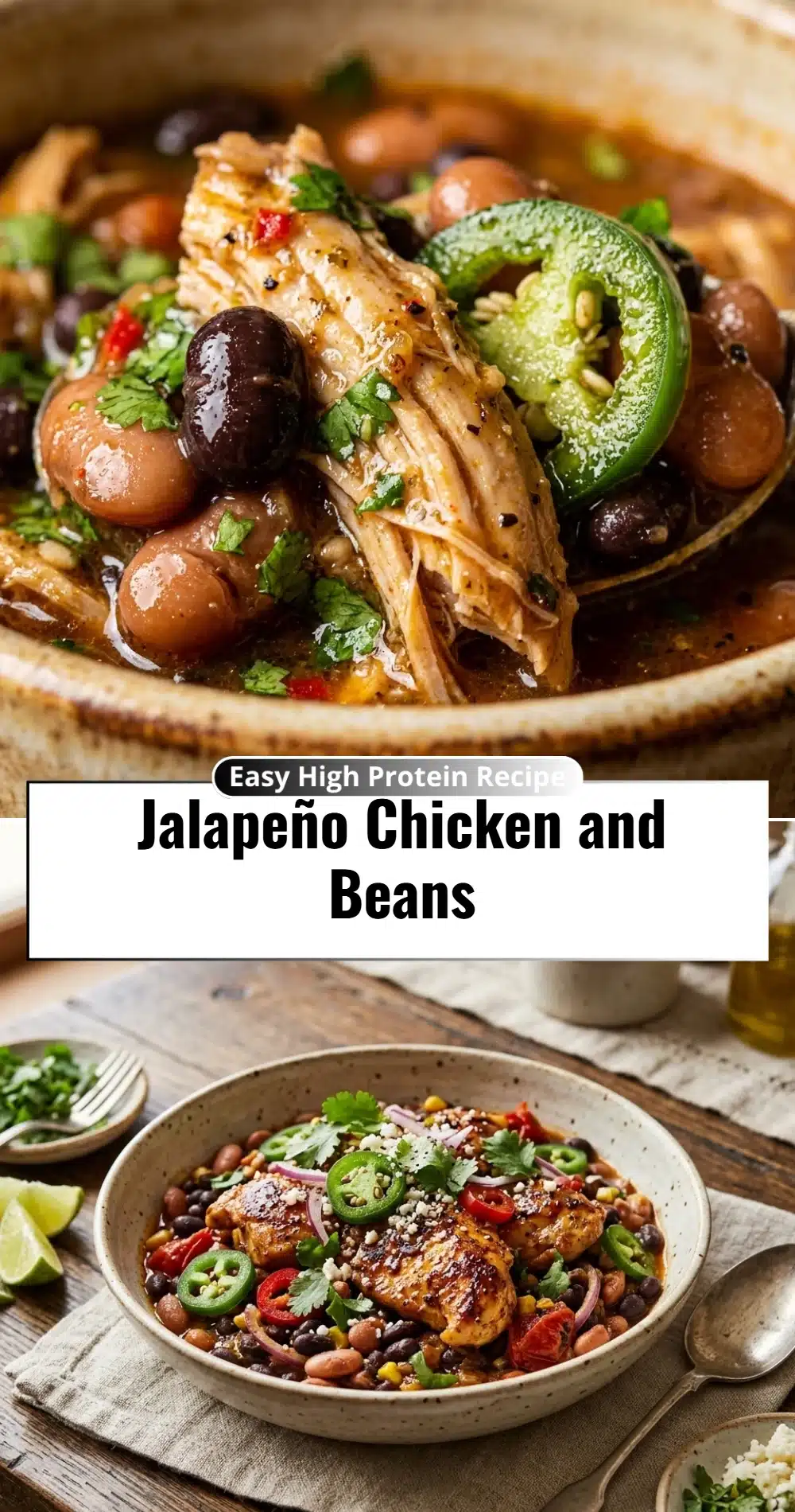 Jalapeño Chicken and Beans
