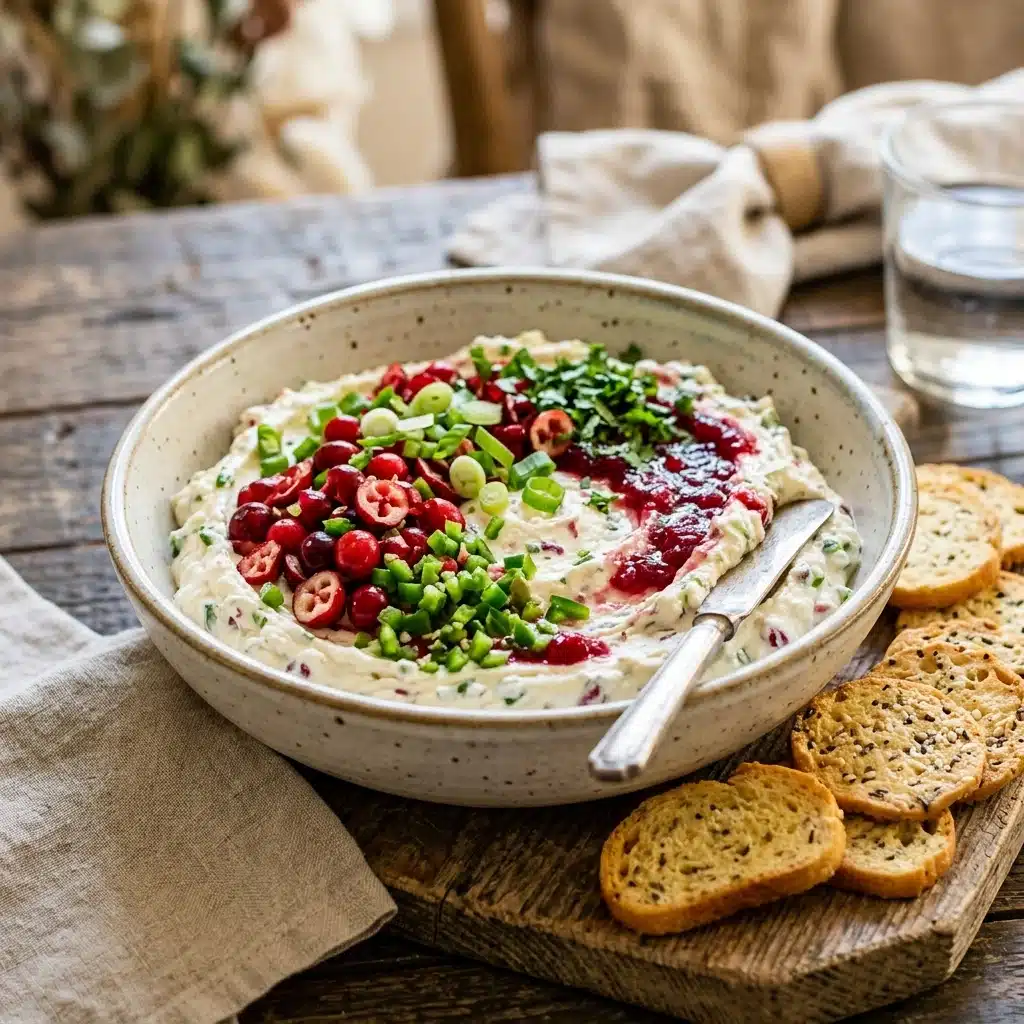 Jalapeño Cranberry Cream Cheese Dip