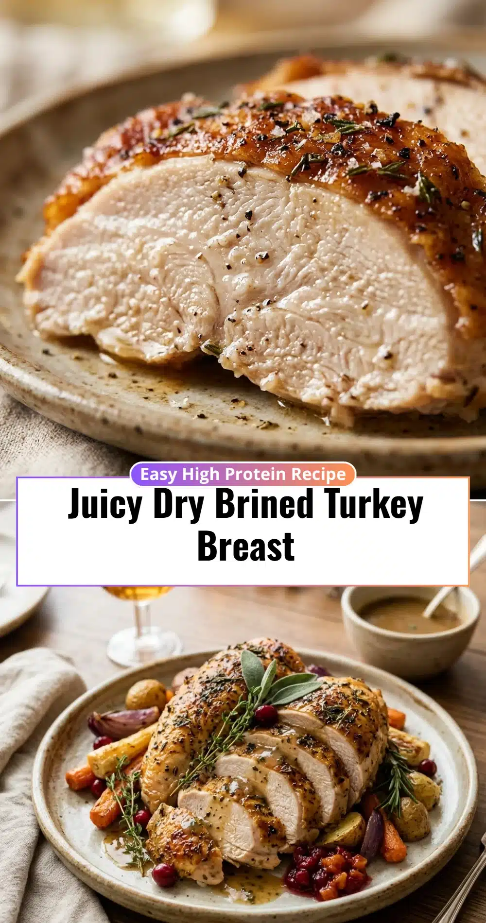 Juicy Dry Brined Turkey Breast