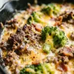 Keto Hamburger Broccoli Skillet