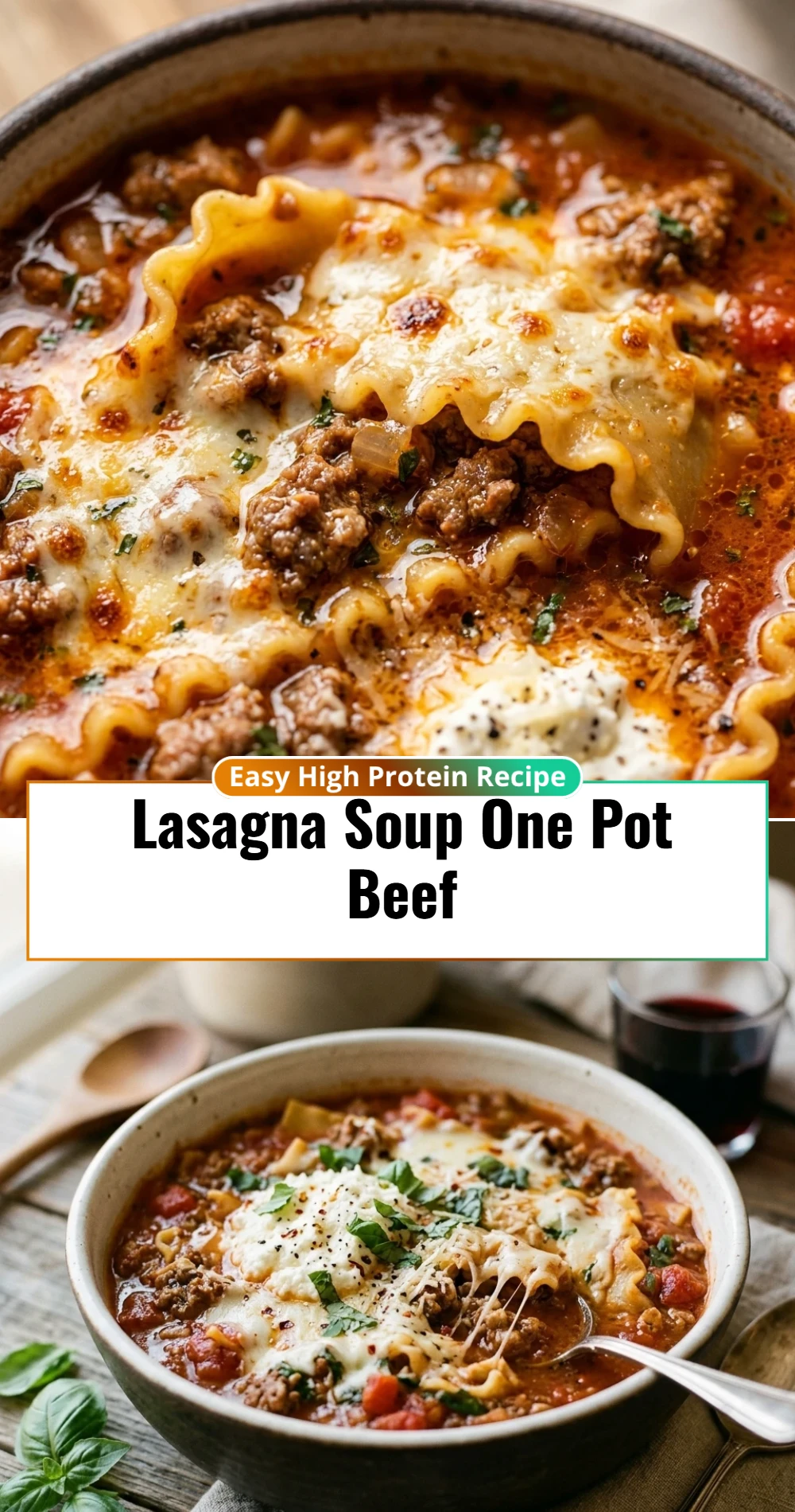 Lasagna Soup One Pot Beef
