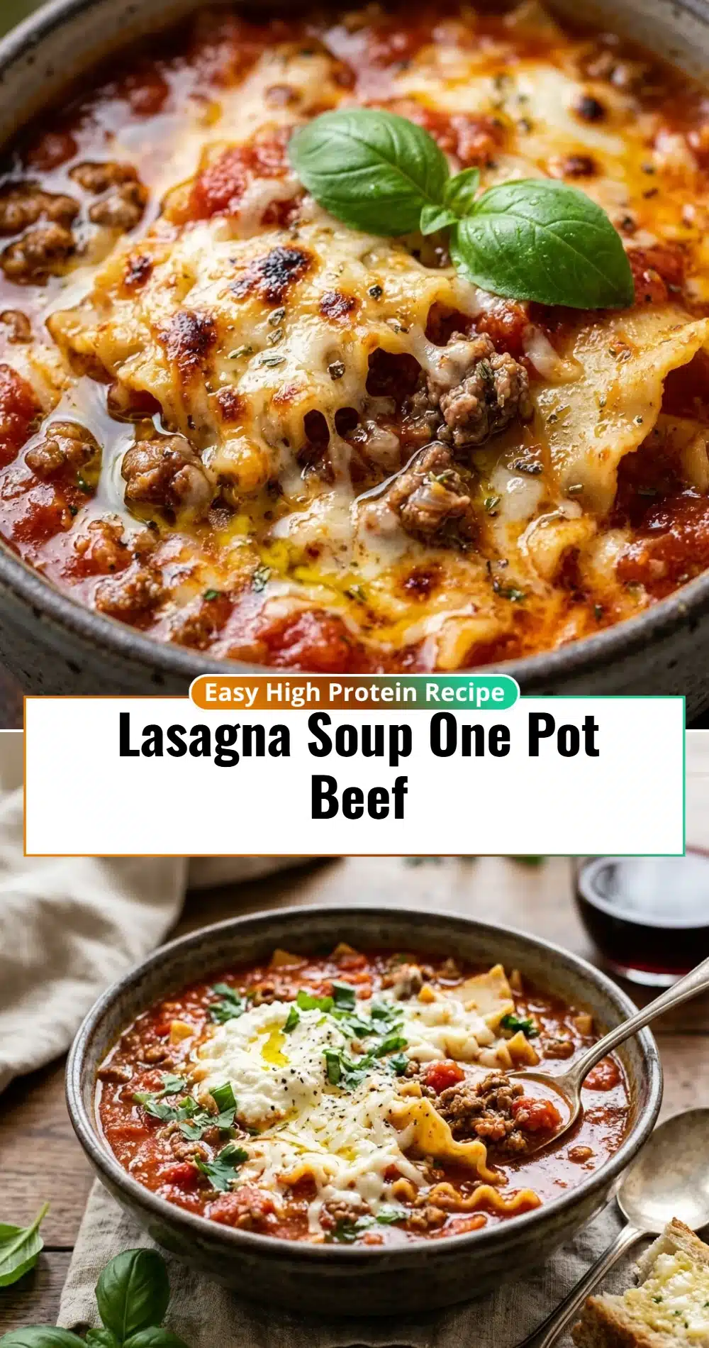 Lasagna Soup One Pot Beef