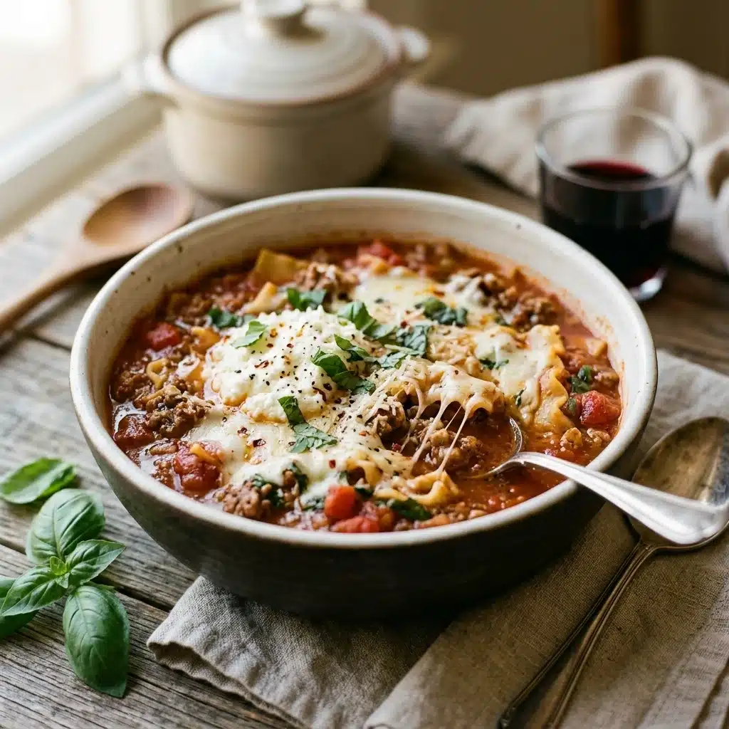 Lasagna Soup One Pot Beef